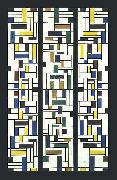 Theo van Doesburg Stained-Glass Composition IV. oil on canvas